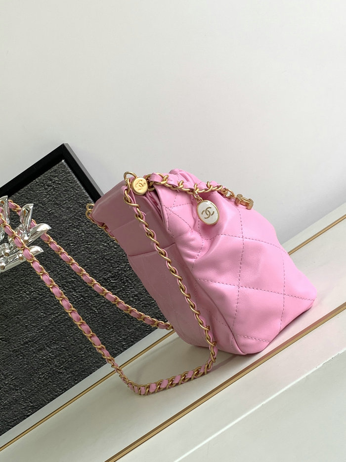 Chanel Small Bucket Bag Pink AS3793