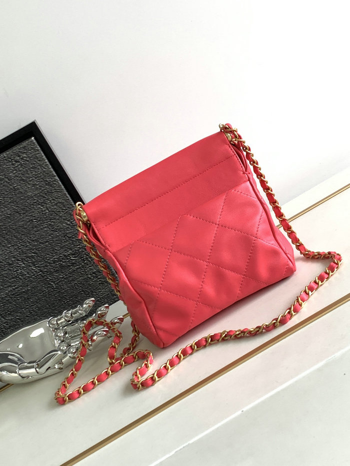 Chanel Small Bucket Bag Red AS3793