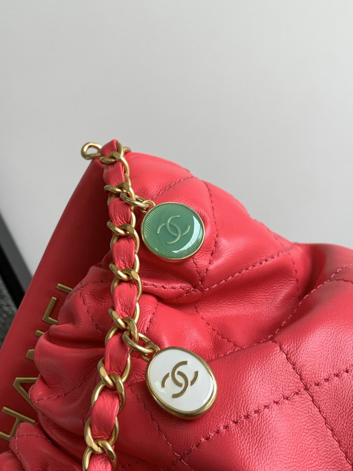 Chanel Small Bucket Bag Red AS3793