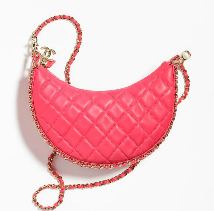 Chanel Small Hobo Bag Pink AS3917