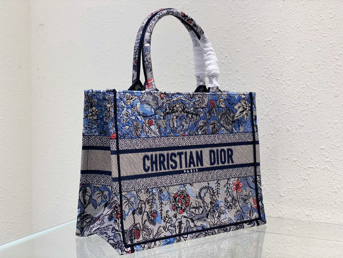 Dior Embroidered Canvas Book Tote M12962