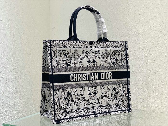 Dior Embroidered Canvas Book Tote M12963