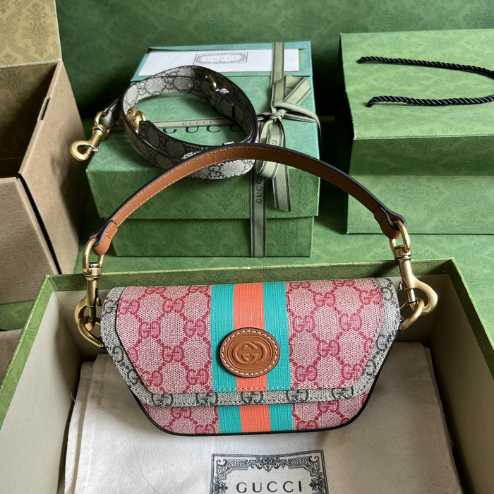 Gucci GG top handle mini bag with Web 723762