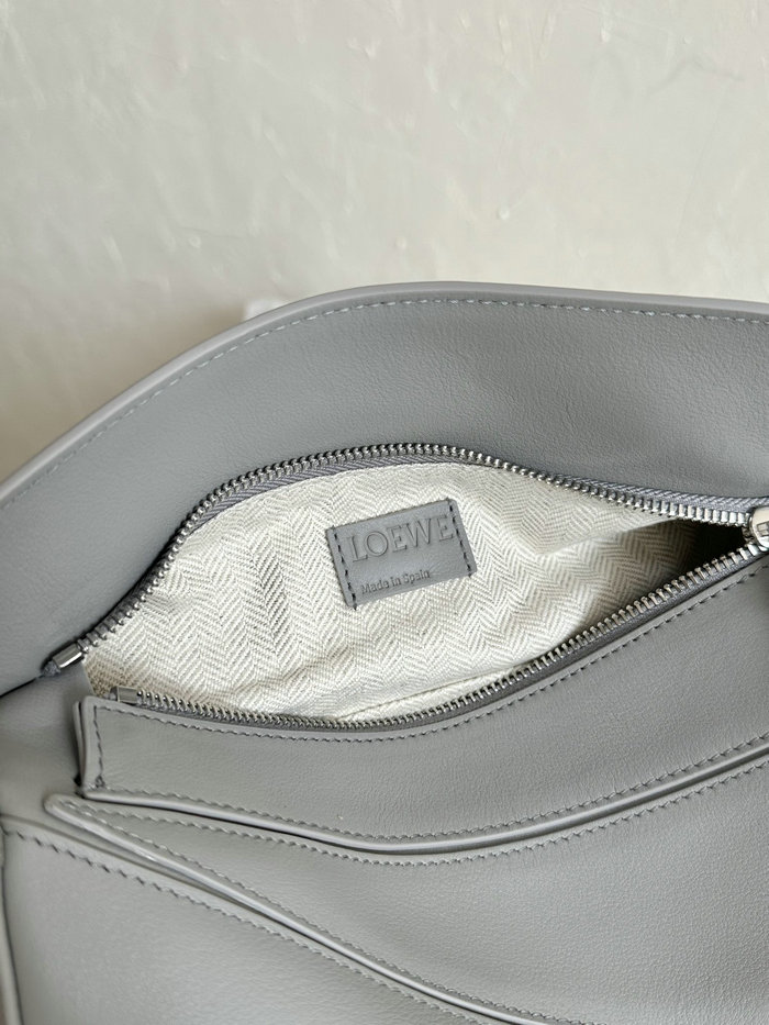 Loewe Small Puzzle Edge Leather Bag Grey L02231