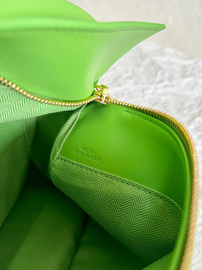 Loewe Small Puzzle Edge Leather Bag Lime green L02231