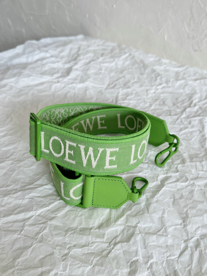 Loewe Small Puzzle Edge Leather Bag Lime green L02231