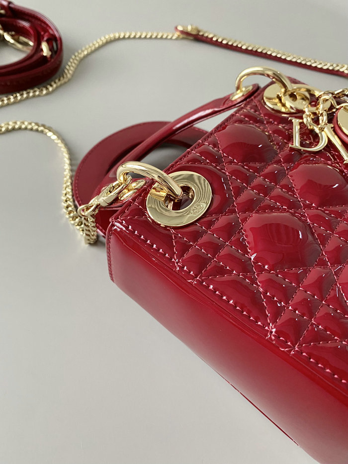 Mini LADY DIOR BAG Red D5310