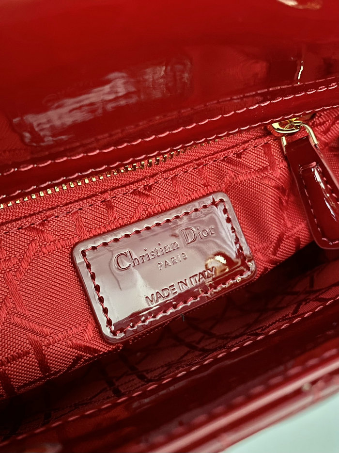 Mini LADY DIOR BAG Red D5310