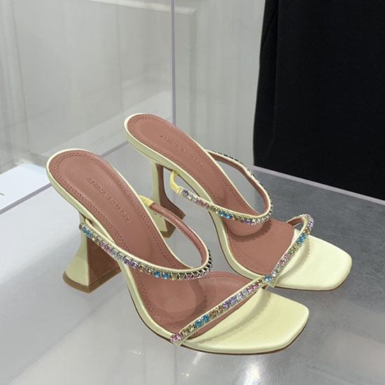 Amina Muaddi Satin Gilda Mules AMG04