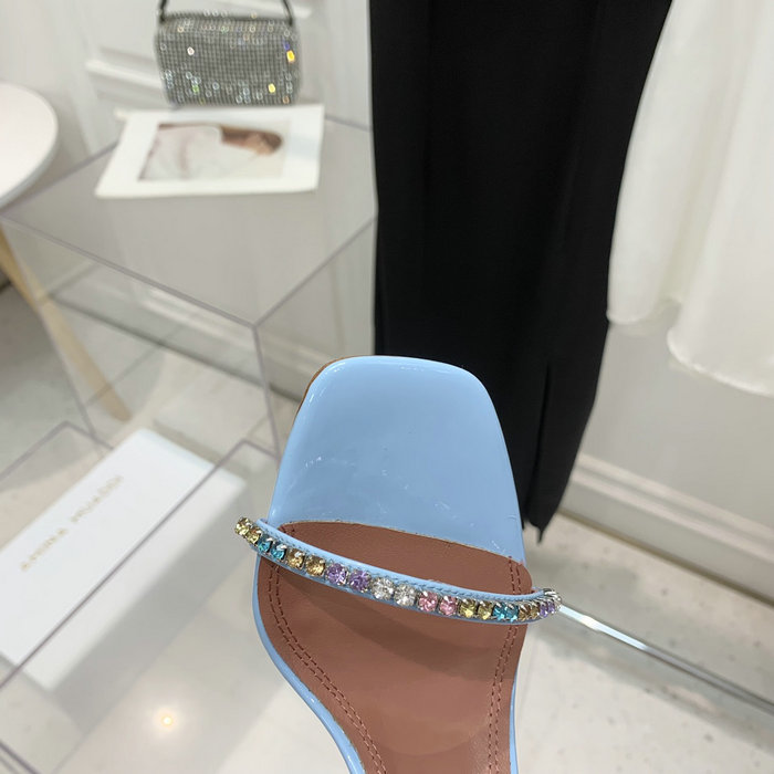 Amina Muaddi Satin Gilda Mules AMG06