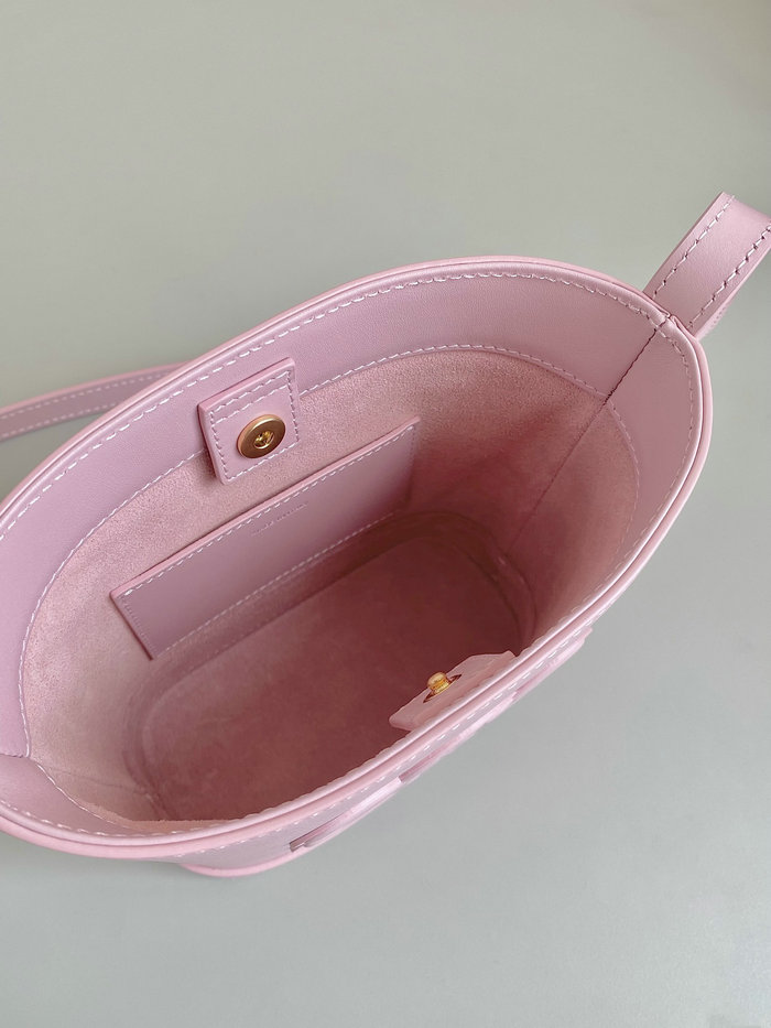 Celine Mini Bucket Cuir Triomphe Pink C35301