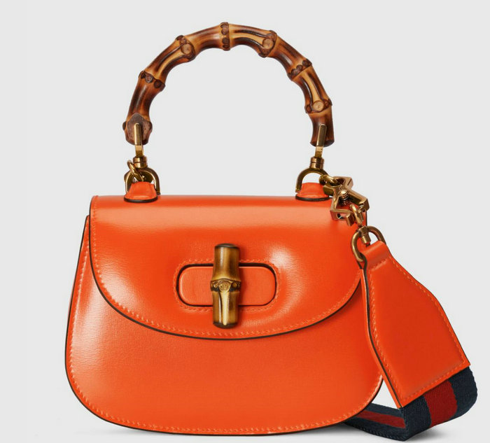 Gucci Bamboo 1947 mini top handle bag Orange 686864