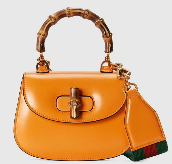 Gucci Bamboo 1947 mini top handle bag Yellow 686864