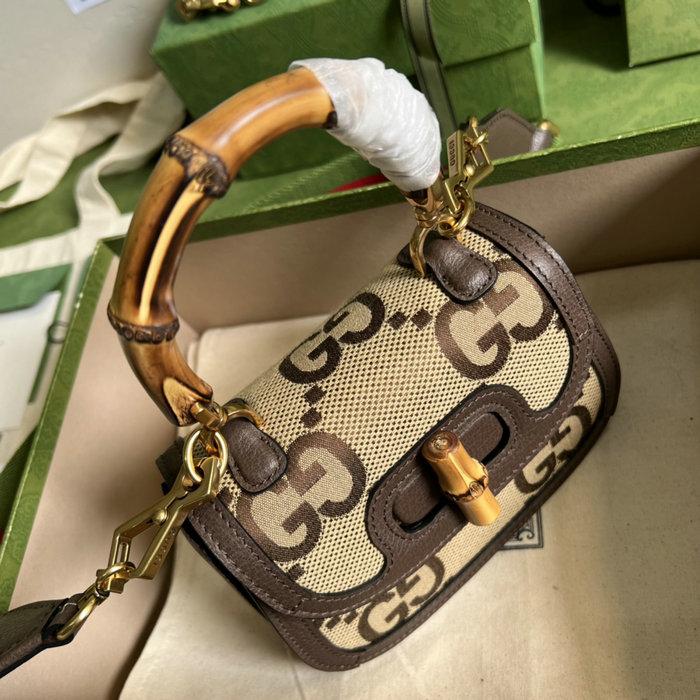 Gucci Mini Top Handle Bag with jumbo GG 686864