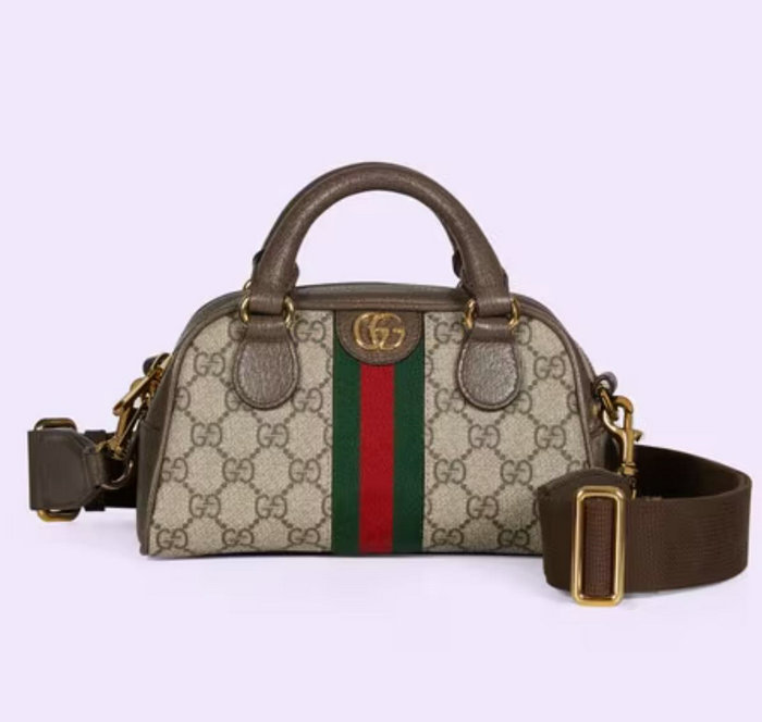 Gucci Ophidia mini GG top handle bag Ebony 724606