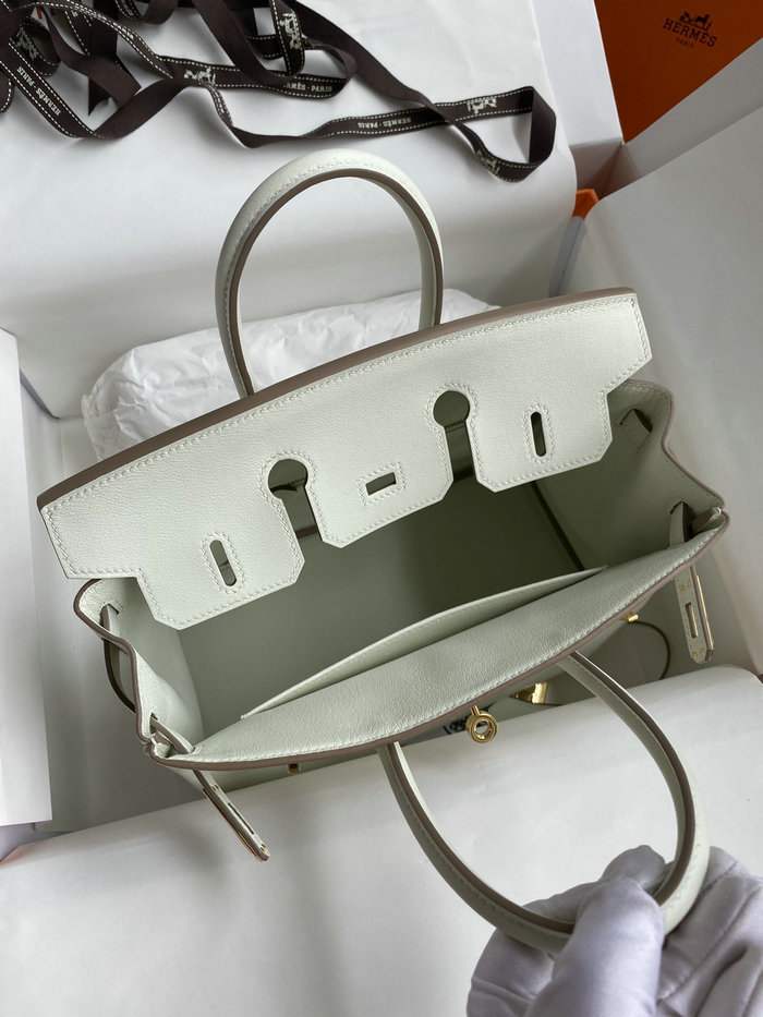 Hermes Swift Leather Birkin Bag Beton HB30192