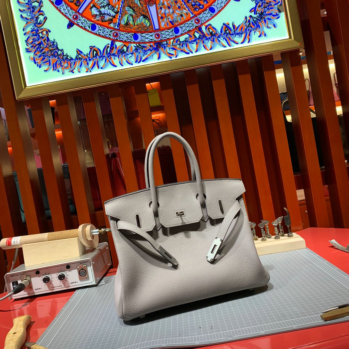 Hermes Togo Leather Birkin Bag Gris Asphalte HB30191