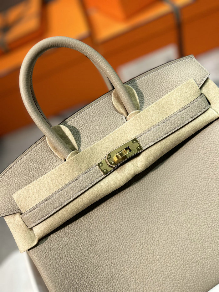 Hermes Togo Leather Birkin Bag Gris Tourterelle HB30191