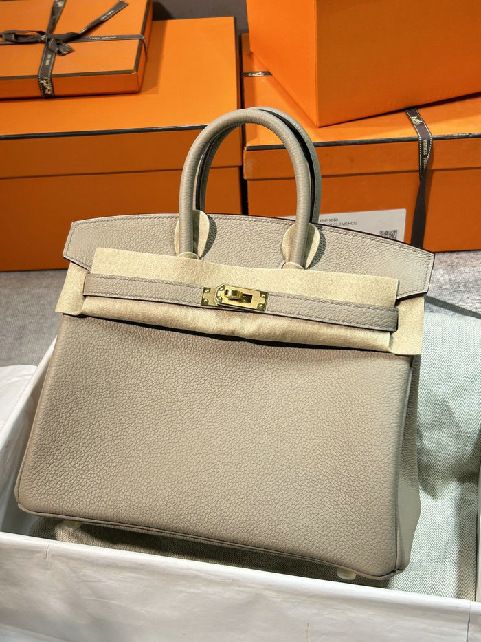 Hermes Togo Leather Birkin Bag Gris Tourterelle HB30191