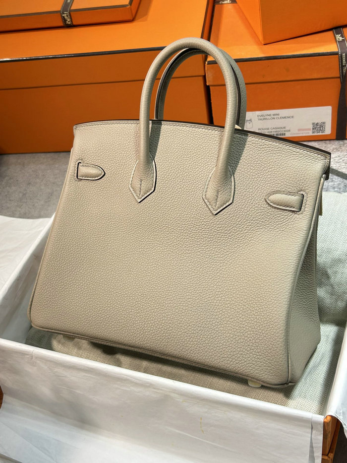 Hermes Togo Leather Birkin Bag Gris Tourterelle HB30191