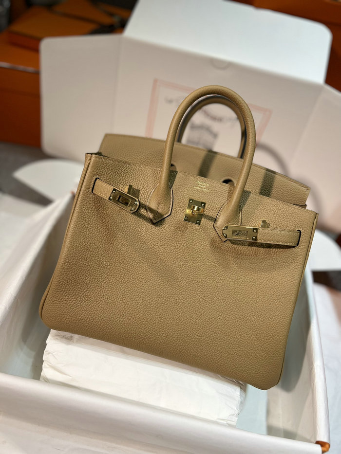 Hermes Togo Leather Birkin Bag OM chai HB30191