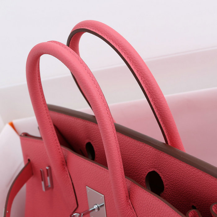 Hermes Togo Leather Birkin Bag Rose Azalee HB30191