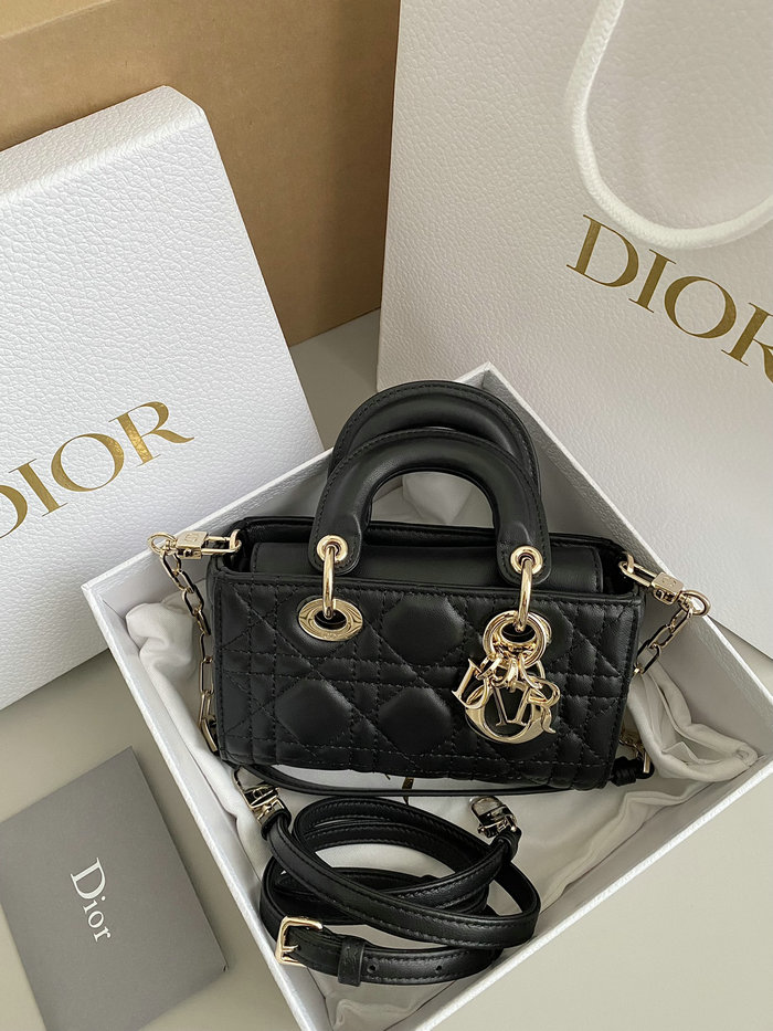 Mini LADY D-JOY BAG Black DM3380