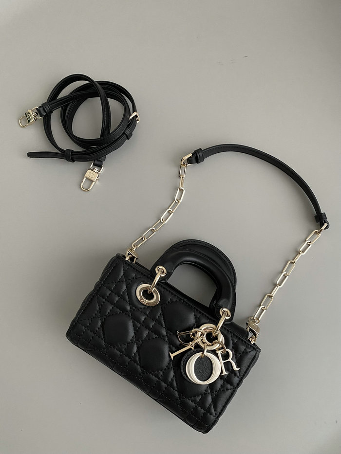 Mini LADY D-JOY BAG Black DM3380