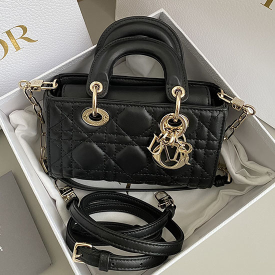 Mini LADY D-JOY BAG Black DM3380