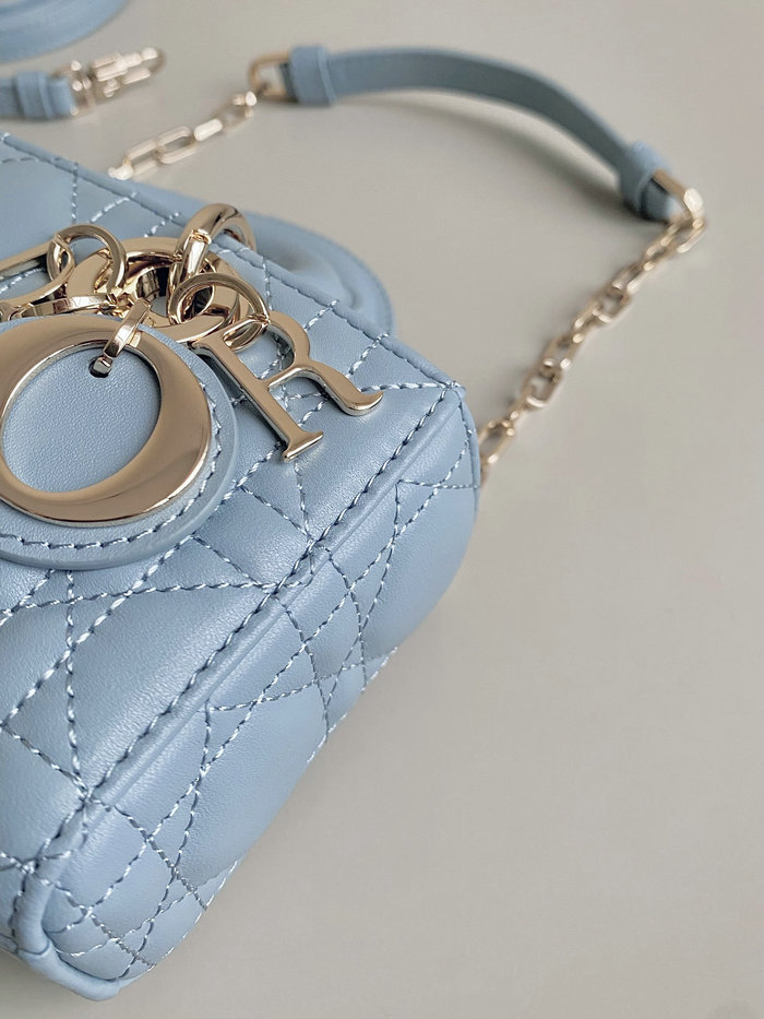 Mini LADY D-JOY BAG Blue DM3380