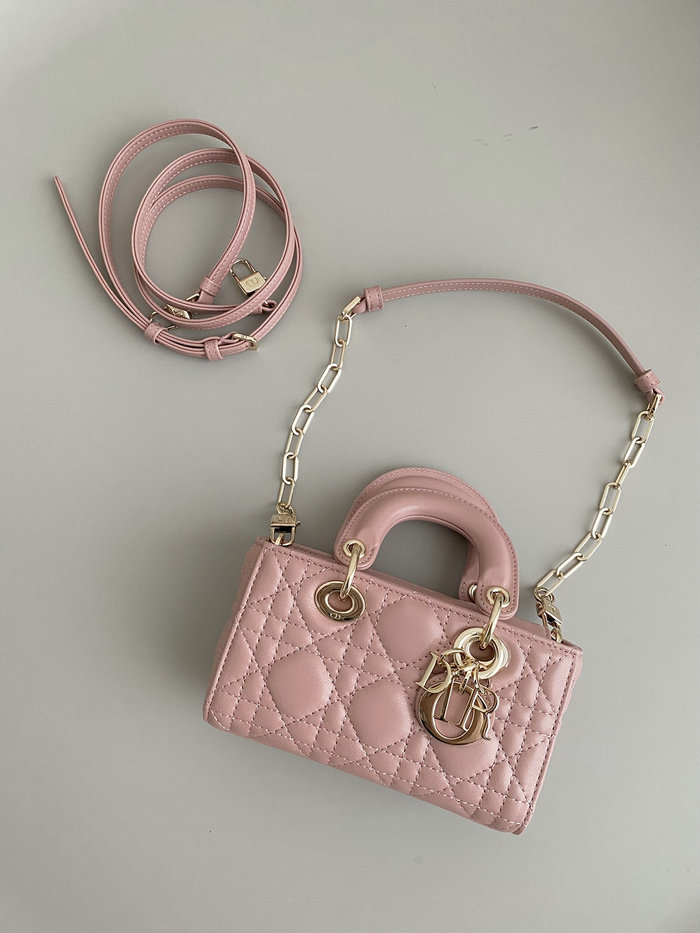 Mini LADY D-JOY BAG Pink DM3380