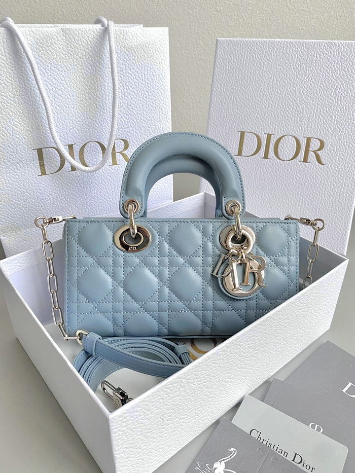 Small LADY D-JOY BAG Blue D3380