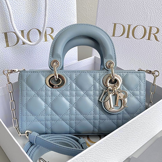 Small LADY D-JOY BAG Blue D3380