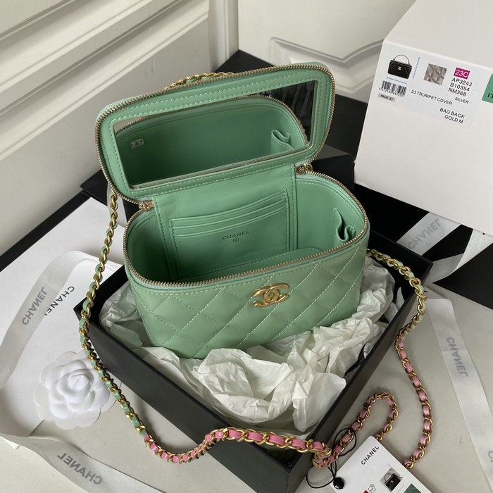 Chanel Vanity Bag Green AP3243