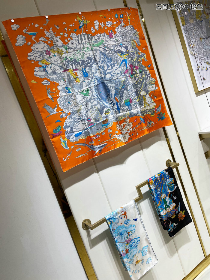 Hermes Silk Scarf HS2319