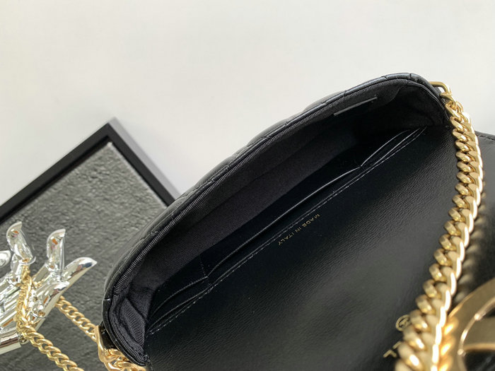 Small Chanel Lambskin Flap Bag Black AS3207