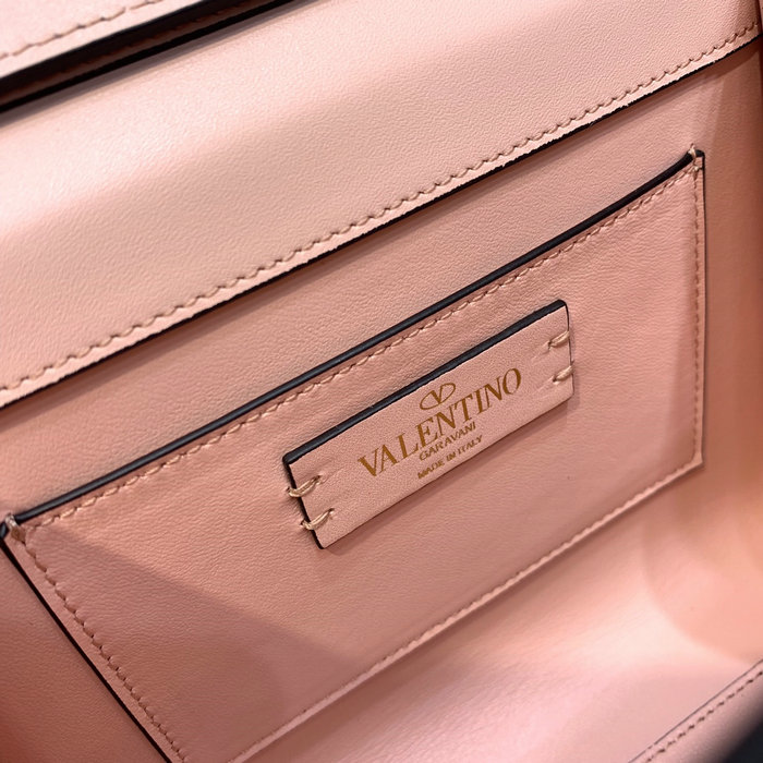 Valentino Mini Vsling Handbag With Rhinestones Pink V0097