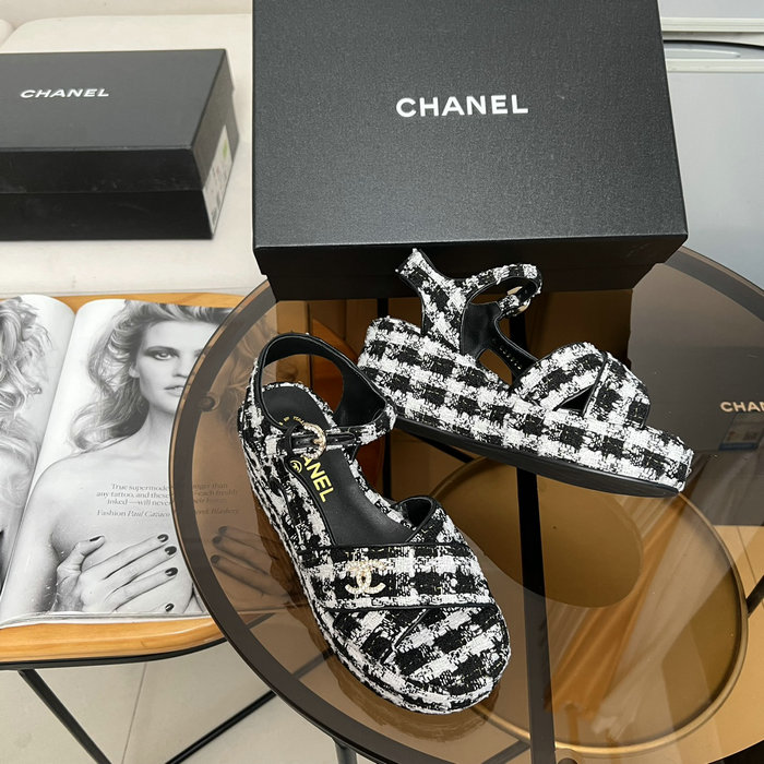 Chanel Wedge Sandals CS04043