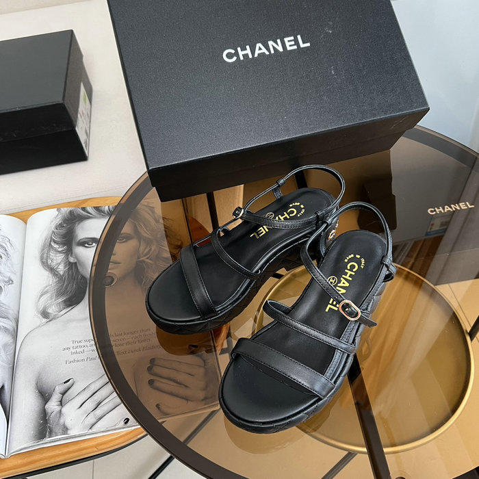 Chanel Wedge Sandals CS04044