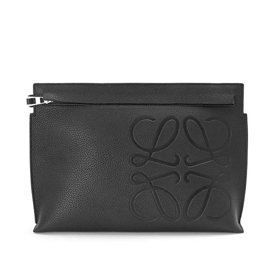 Loewe Calfskin pouch black L11038