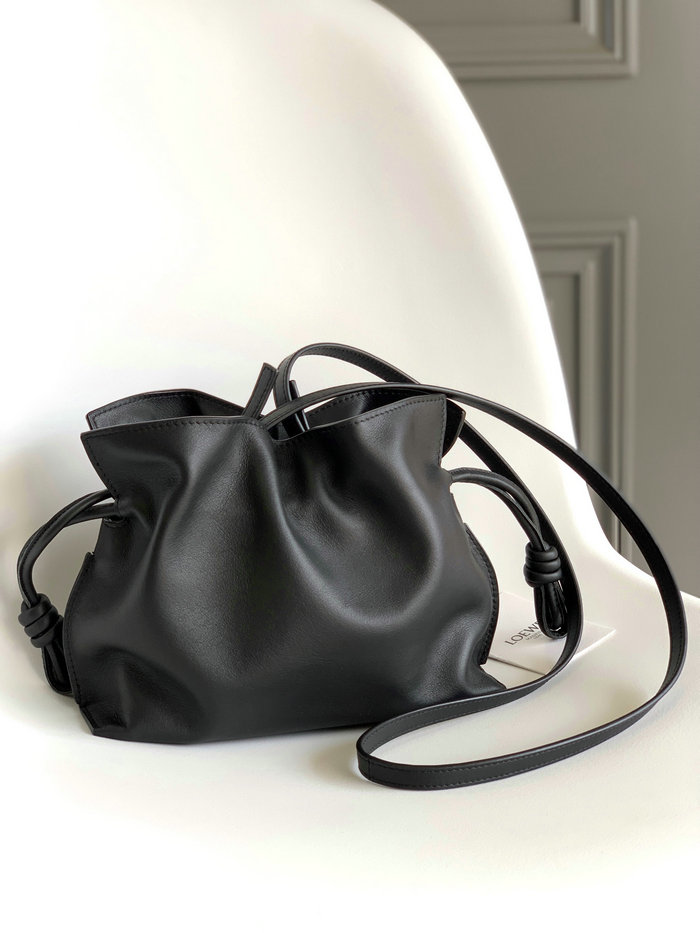 Loewe Flamenco Knot Small Bucket Bag Black L10855