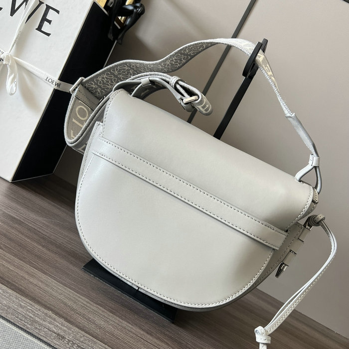 Loewe Gate Lather Shoulder Bag Grey L011821