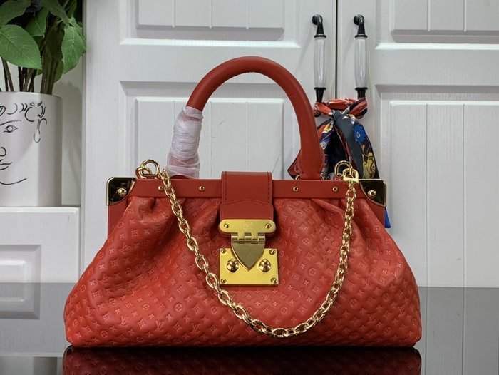 Louis Vuitton Monogram Clutch Red M22326