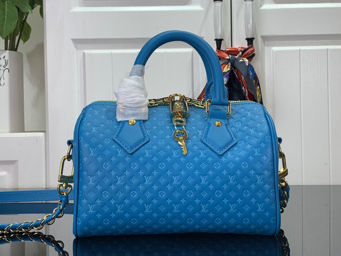 Louis Vuitton Speedy Bandouliere 20 Blue M22596