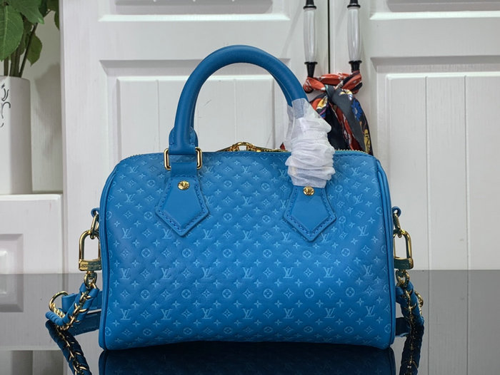 Louis Vuitton Speedy Bandouliere 20 Blue M22596