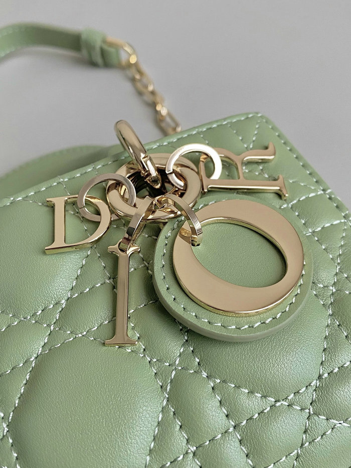 Mini LADY D-JOY BAG Green DM3380