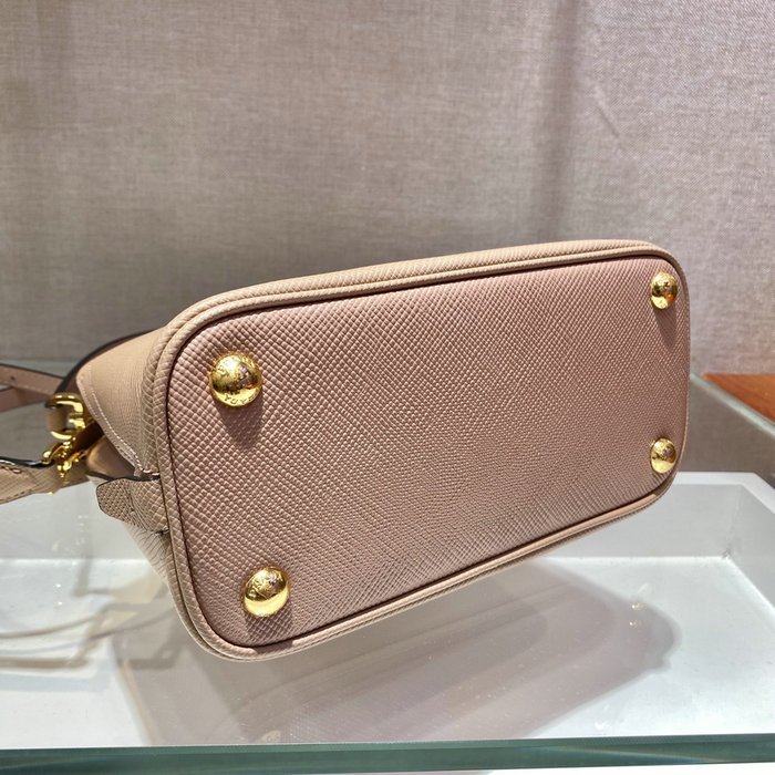 Prada Matinee small Saffiano leather bag Pink 1BA286