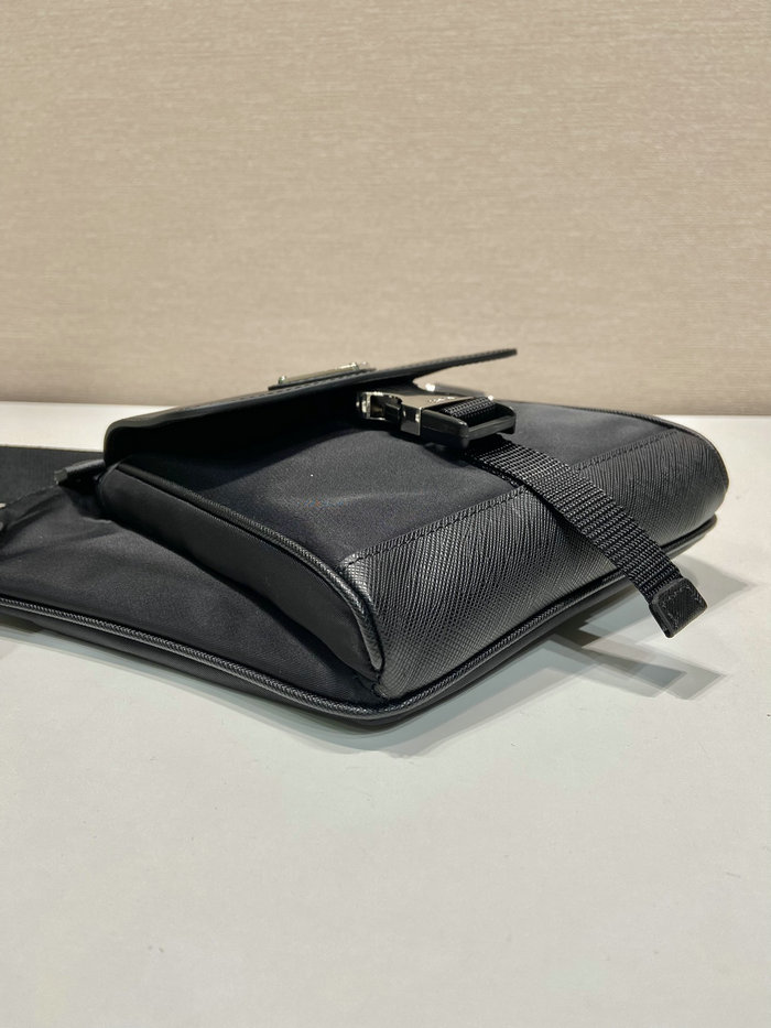 Prada Re-Nylon and Saffiano leather shoulder bag 2VH160