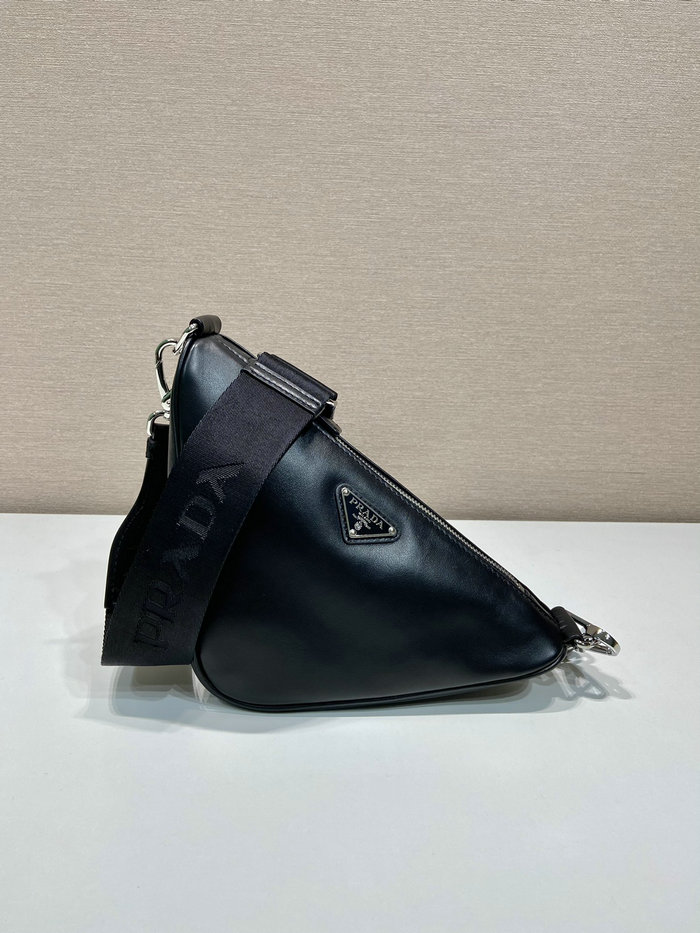 Prada Triangle leather bag Black 2VH155