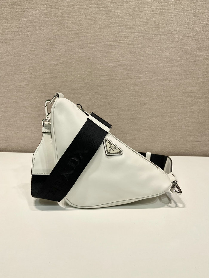 Prada Triangle leather bag White 2VH155